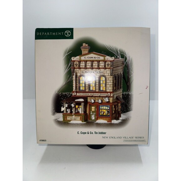 Dept 56 New England Village “C.Cope & Co Tin Jobber “ 799925 Christmas Retired - Picture 8 of 13